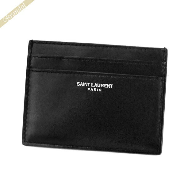 サンローラン 小物 メンズ サンローラン パリ SAINT LAURENT メンズ・レディース カードケース レザー カードホルダー ブラック 375946 0U90N 1000 | コンビニ受取 ブランド