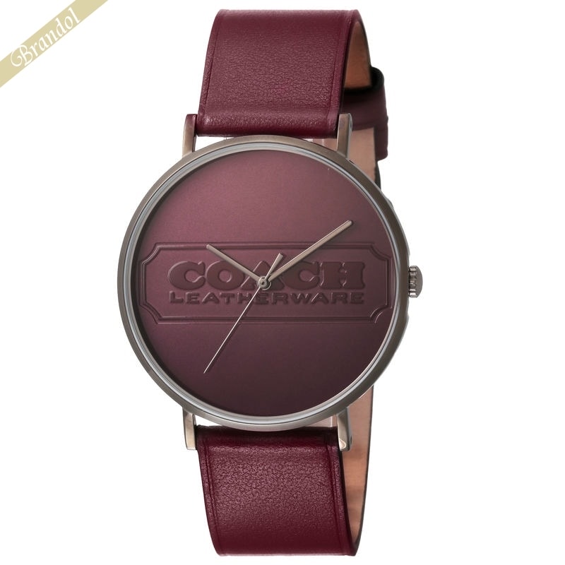 コーチ COACH メンズ腕時計 Charles チャールズ 41mm ボルドー 14602598 | コンビニ受取 ブランド