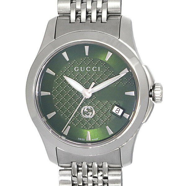 グッチ GUCCI 腕時計 レディース Gタイムレス G-Timeless 27mm グリーン×シルバー YA1265008 | ブランド【最大4000円クーポン 2/26 7:59迄】