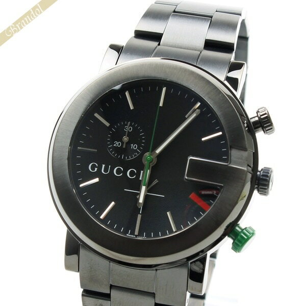 グッチ GUCCI メンズ腕時計 Gクロノ G-Chrono 42mm ブラック YA101331  ...