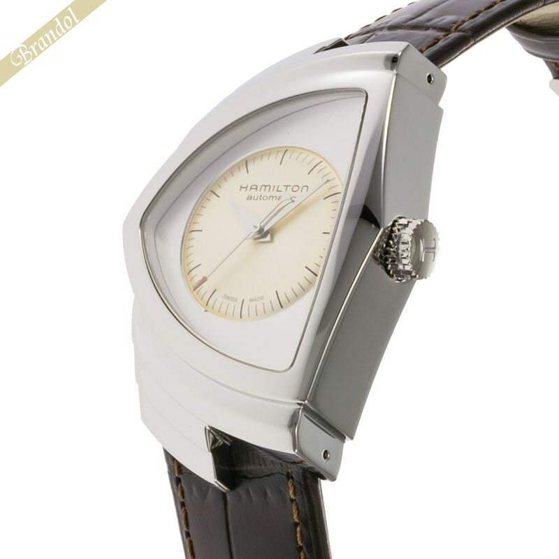 ベンチュラ 腕時計（メンズ） ハミルトン HAMILTON メンズ腕時計 Ventura Auto ベンチュラ オート 自動巻き ゴールド×シルバー×ブラウン H24515521 | ブランド