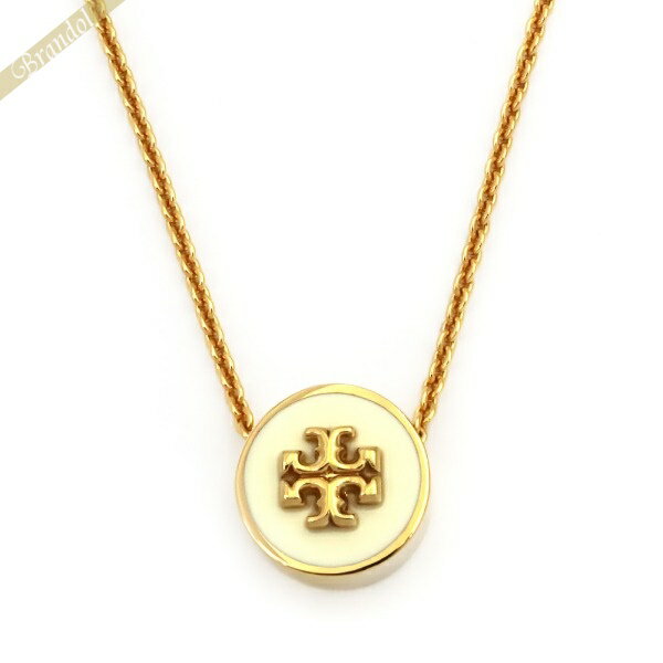 ペンダント トリーバーチ TORY BURCH レディース ネックレス エナメル サークル ペンダント ホワイト×ゴールド 90549 700 | コンビニ受取 ブランド