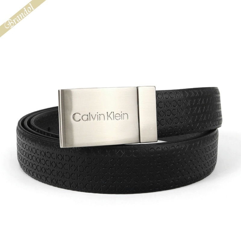 カルバンクライン ベルト（メンズ） カルバンクライン Calvin Klein メンズ ベルト 本革 交換用バックル付 リバーシブル ブラック×ブラウン 11CK020023-014 | コンビニ受取 ブランド