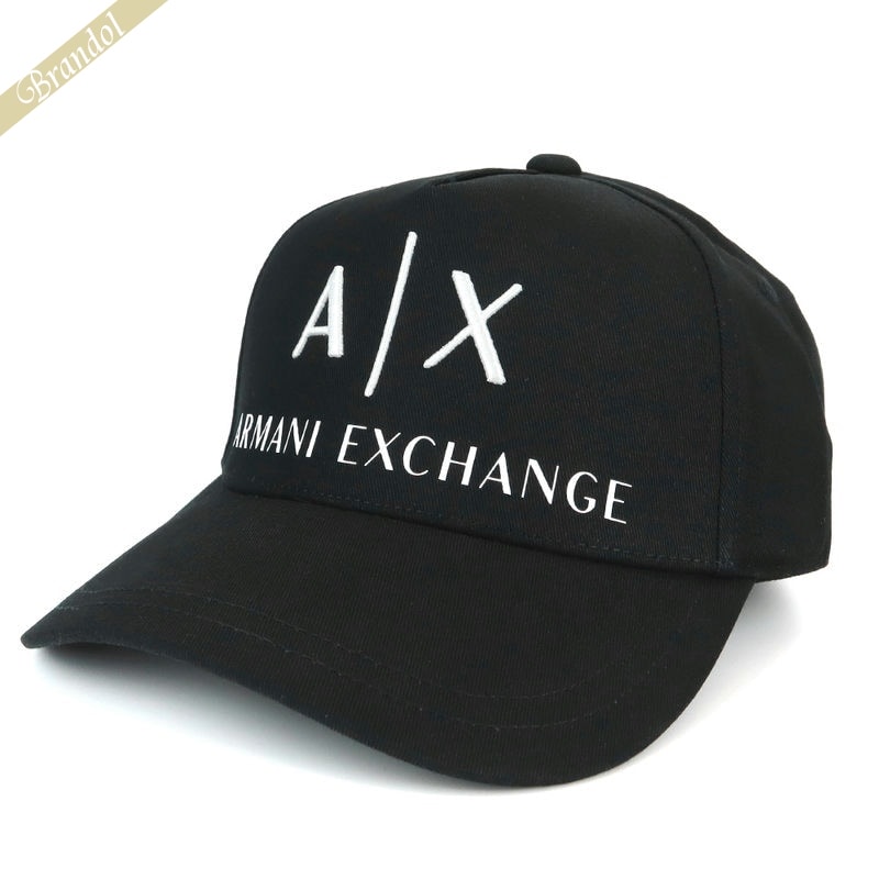 アルマーニエクスチェンジ ARMANI EXCHANGE メンズ 帽子 AX ロゴ キャップ ブラック 954039 CC513 00121 | 2023年春夏新作 2023SS コンビニ受取 ブランド