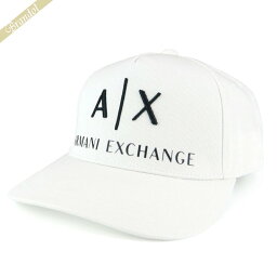アルマーニエクスチェンジ ARMANI EXCHANGE メンズ 帽子 AX ロゴ キャップ ホワイト 954039 CC513 00812 | 2023年春夏新作 2023SS コンビニ受取 ブランド