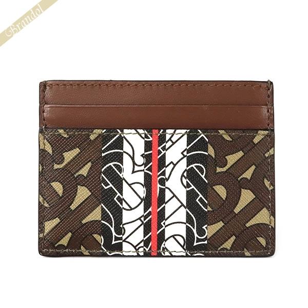 バーバリー BURBERRY カードケース メンズ レディース TBモノグラム ブラウン系 8020401 | コンビニ受取 ブランド【最大4400円クーポン 2/7 23:59迄】