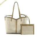 《最大5500円クーポン配布中_5/14 11:59迄》バーバリー BURBERRY レディース トートバッグ ポーチ付 キャンバストート ベージュ系 8043...