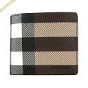 バーバリー BURBERRY 財布 メンズ 二つ折り財布 チェック柄 ブラウン系 8052802 | コンビニ受取 ブランド