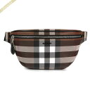 《P3倍_9日11:59迄》バーバリー BURBERRY メンズ・レディース ボディバッグ チェック柄 ウェストバッグ ブラウン系 8052806 | ブランド