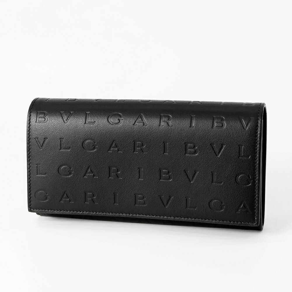 ブルガリ BVLGARI 長財布 メンズ ブルガリロゴ ロングウォレット レザー ブラック ...
