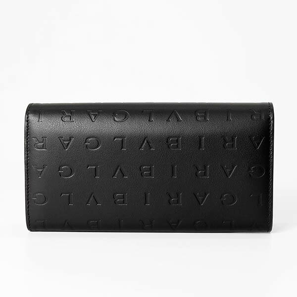 ブルガリ BVLGARI 長財布 メンズ ブルガリロゴ ロングウォレット レザー ブラック ...