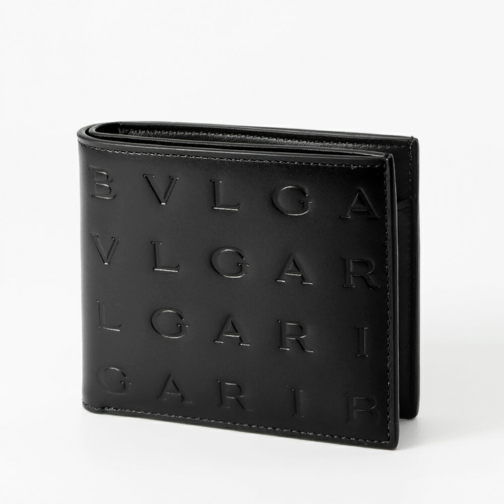 ブルガリ BVLGARI 二つ折り財布 メンズ ブルガリロゴ コンパクトウォレット レザー...