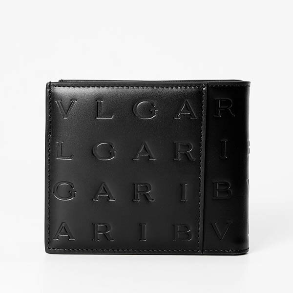 ブルガリ BVLGARI 二つ折り財布 メンズ ブルガリロゴ コンパクトウォレット レザー...