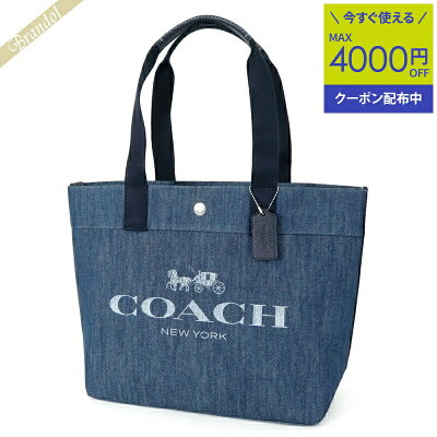 《クーポンで1000円OFF_6日24時迄》コーチ COACH レディース トートバッグ ロゴ キャンバス デニムトート ブルー系 F67415 SV/DE | コーチアウトレット コンビニ受取 ブランド