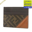 《クーポンで1000円OFF_6日24時迄》フェンディ FENDI メンズ カードケース FF柄 ブラウンファブリック ブラウン系 7M0164 AFB4 F1...