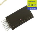 《最大4000円クーポン配布中_6日24時迄》トミーヒルフィガー TOMMY HILFIGER メンズ キーケース レザー ダークブラウン 31TL17X005...