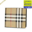 《クーポンで2000円OFF_6日24時迄》バーバリー BURBERRY 財布 メンズ 二つ折り財布 ヴィンテージチェック ベージュ系 8069815 | ブラ...