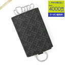 《クーポンで500円OFF_6日24時迄》ダンヒル dunhill メンズ キーケース シグネチャー ロゴ 総柄 ブラック 21R2178LT001R | コン...