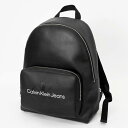 《P3倍_9日11:59迄》カルバンクライン ジーンズ Calvin Klein Jeans レディース リュックサック ロゴ バックパック ブラック K60K...