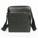 《P3倍_9日11:59迄》コーチ COACH メンズ ショルダーバッグ ヒューストン シグネチャー 型押しレザー フライトバッグ 縦型 ブラック 4009 Q...