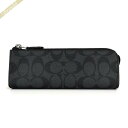 《P3倍&最大5000円クーポン_11日23:59迄》コーチ COACH メンズ ペンケース シグネチャー ブラック系 C6986 QBO4G | コンビニ受取...