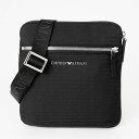 《P3倍_9日11:59迄》エンポリオアルマーニ EMPORIO ARMANI メンズ ショルダーバッグ ナイロン オールオーバージャカード ロゴレタリング フ...