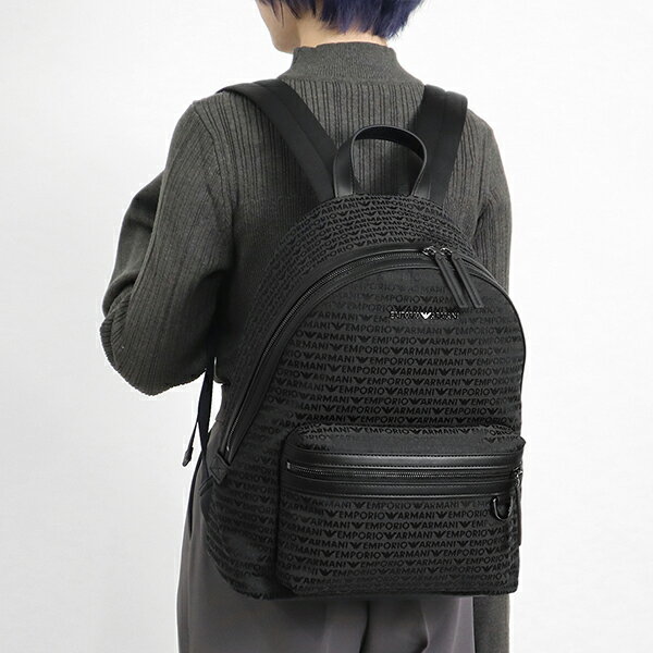 EMPORIO ARMANI アルマーニ リュック Y4O031 YN48J 一部牛革 イーグル