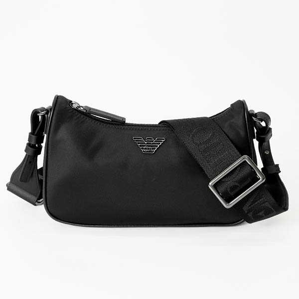 エンポリオアルマーニ EMPORIO ARMANI ショルダーバッグ ナイロン ホーボー ブラッ...