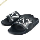 《P3倍_9日11:59迄》エンポリオアルマーニ EMPORIO ARMANI メンズ サンダル EA7 スライダー マキシロゴ シャワーサンダル [40/41...