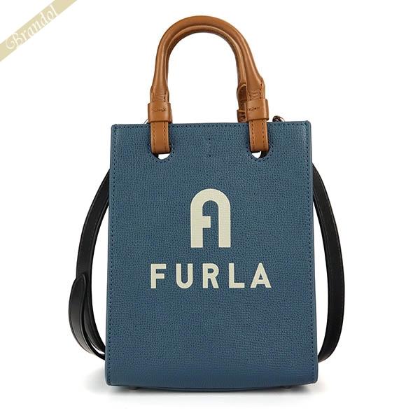 フルラ FURLA ショルダーバッグ レディース VARSITY STYLE 縦型 ミニトートバッグ ブルー系 WB00729 BX1230 1845S | コンビニ受取 ブランド