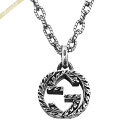 《最大5500円クーポン配布中_5/14 11:59迄》グッチ GUCCI ネックレス メンズ インターロッキングG ペンダント シルバー 455307 J84...