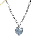 グッチ GUCCI ネックレス レディース エナメル ハート ペンダント シルバー×ブルー系 645545 J89B4 8490 | ブランド【ポイント5倍_7/15 23:59迄】