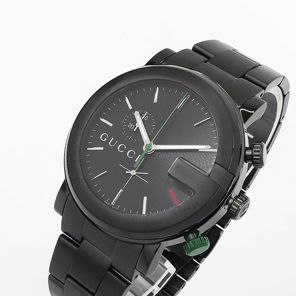 グッチ GUCCI 腕時計 メンズ Gクロノ G-Chrono 42mm ブラック YA101331 ...