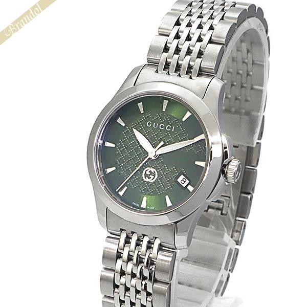 グッチ GUCCI 腕時計 レディース Gタイムレス G-Timeless 27mm グリーン×シルバー YA1265008 | ブランド【最大2500円クーポン 12/4 12:59迄】