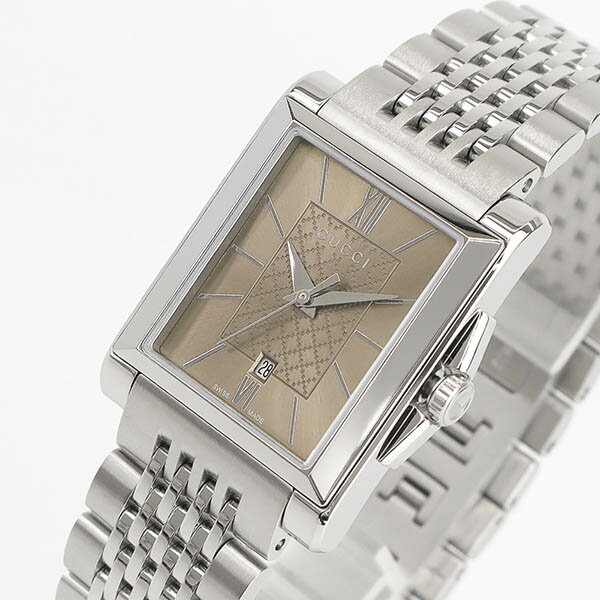 グッチ GUCCI 腕時計 レディース Rectangle レクタングル ブラウン×シルバー YA138504 | ブランド【最大2500円クーポン 12/4 12:59迄】