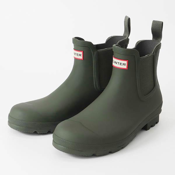 ハンター HUNTER レインシューズ メンズ オリジナル チェルシーブーツ ［25.0cm/26.0cm/27.0cm/28.0cm］ ダークオリーブ MFS9116RMA DOV / Dark Olive | ブランド【最大2500円クーポン 11/20 13:59迄】