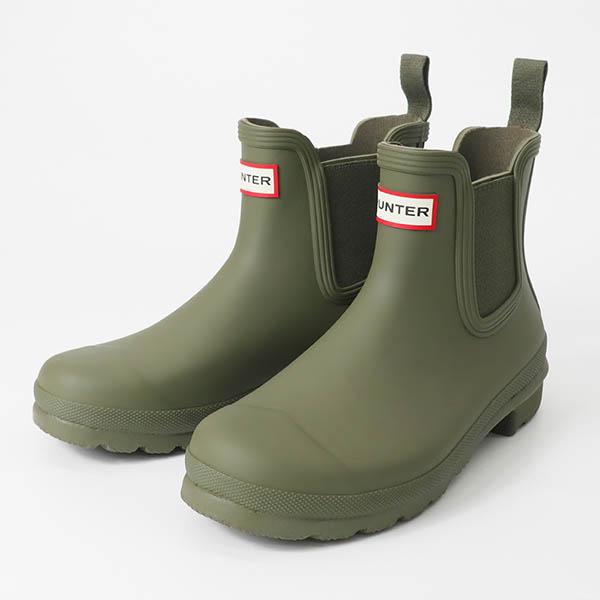 ハンター HUNTER レインシューズ レディース オリジナル チェルシーブーツ ［22.0cm/23.0cm/24.0cm/25.0cm］ オリーブ WFS2078RMA OVL / Olive | ブランド【最大2500円クーポン 11/20 13:59迄】
