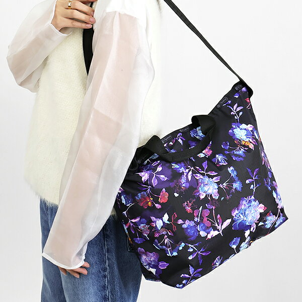 レスポートサック LeSportsac トートバッグ レディース DELUXE EASY CARRY TOTE 2way ショルダーバッグ 花柄 ブラック ネイビー 4360 E778 ブランド
