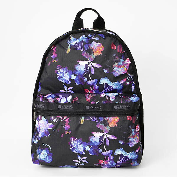 レスポートサック LeSportsac バックパック レディース リュックサック BASIC BACKPACK 花柄 ブラック ネイビー 7812 E778 | ブランド【最大5000円クーポン 3/6 6:59迄】