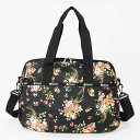 レスポートサック LeSportsac レディース ボストンバッグ HARPER BAG 2way 旅行バッグ 花柄 ブラック系 3356 F632 | コンビ...