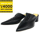 《最大4000円クーポン_6/24 14:59迄》MM6 メゾン マルジェラ Maison Margiela ミュール ジップ レザー サンダル ブラック S5...