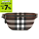 《ポイント7倍_7/1 23:59迄》バーバリー BURBERRY メンズ・レディース ボディバッグ チェック柄 ウェストバッグ ブラウン系 8052806 |...