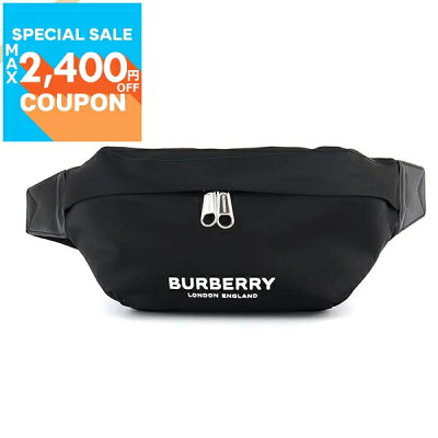 バーバリー BURBERRY ボディバッグ メンズ レディース ロゴ ウェストバッグ ブラック 8049095 | ブランド【最大2400円クーポン7/9 18:59迄】