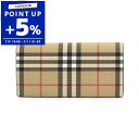 バーバリー BURBERRY 財布 メンズ 長財布 ヴィンテージチェック ベージュ系 8049604 | ブランド【ポイント5倍_7/11 01:59迄】