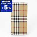 バーバリー BURBERRY 財布 メンズ 長財布 ヴィンテージチェック ベージュ系 8069819 | ブランド【ポイント5倍_7/11 01:59迄】