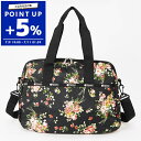 レスポートサック LeSportsac ボストンバッグ レディース HARPER BAG 2way 旅行バッグ 花柄 ブラック系 3356 F632 | コンビ...