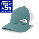 ノースフェイス THE NORTH FACE 帽子 メンズ レディース TNF LOGO ロゴ メッシュキャップ ブルーグリーン×ホワイト NF0A5FY2 A...