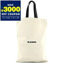 ジルサンダー Jil Sander トートバッグ メンズ レディース 薄型 ロゴ キャンバストート ナチュラル JSPT852122 WTB73003N 102...