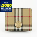 バーバリー BURBERRY 財布 レディース 二つ折り財布 ヴィンテージチェック ベージュ系 8070417 | ブランド【最大3000円クーポン7/14 1...