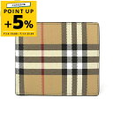 バーバリー BURBERRY 財布 メンズ 二つ折り財布 ヴィンテージチェック ベージュ系 8065636 | コンビニ受取 ブランド【ポイント5倍_7/15 ...